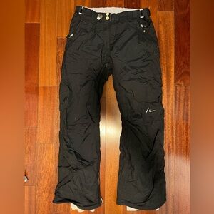 Black Nike Snowboarding Pants, Size Small
